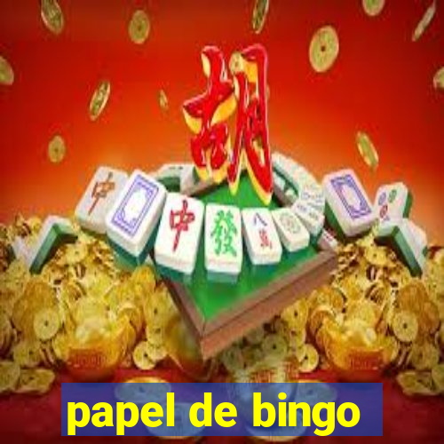 papel de bingo