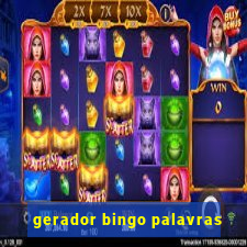 gerador bingo palavras