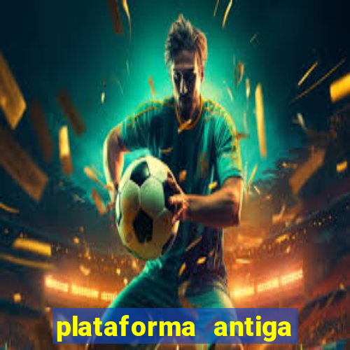 plataforma antiga de jogos