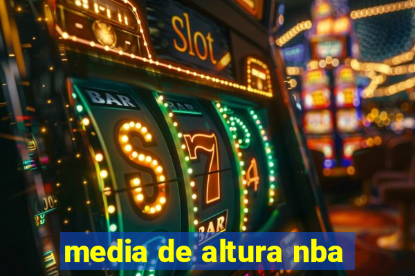 media de altura nba